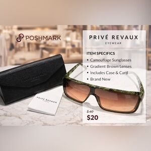 Prive Revaux oversized shield sunglasses